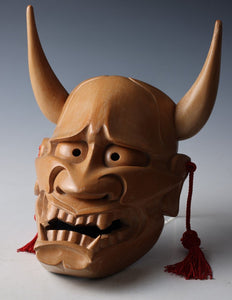 Japanese Vintage Wooden Noh Mask Hannya 般若 -Jealousy Woman-