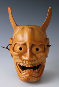 Japanese Vintage Wooden Noh Mask Hannya 般若 -Jealousy Woman-