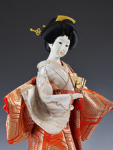 Japanese Nice Beautiful Vintage Geisha Doll －Classic Fan Sukiyo Doll