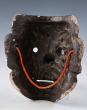 Old Vintage Japanese Paper Clay Noh Mask Plaque -Tengu- Braggart Showa Era