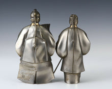 Very Rare Product Japanese Noh White Copper Figure Great Takasago Couple