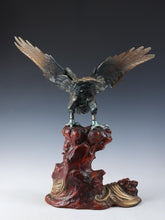 Largest Japanese Iron Hawk -Room Guardian Sculpture- Great Takaoka Product