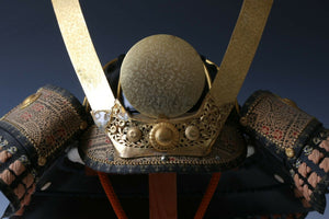 Japanese Wearable Samurai Helmet -Nice Vintage Condition Product-