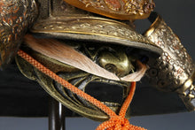 Massive Japanese Samurai Helmet -Great Dragon- with a mask Rare!!  源氏兜