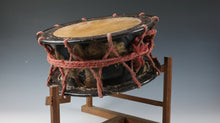 Old Vintage Japanese Traditional Drum Taiko with a stand -Traditional War Drums-