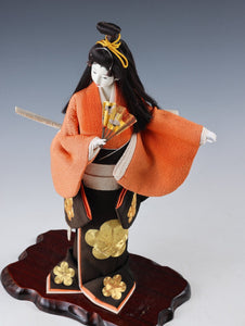 Japanese Beautiful Old Vintage Geisha Doll -Sakurayama Product-