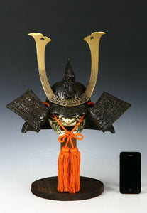 Japanese Stunning Black Samurai Helmet -Genji Dragon Kabuto- Tsushima