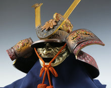 Old Vintage Japanese Samurai Helmet -Yoshitsune Kabuto- with a Mask Tsushima