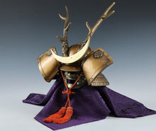 Japanese Samurai Helmet Middle Size -Shikanosuke Kabuto with a Mask- Tsushima