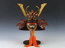 Japanese Samurai Kabuto Helmet -big dragon with a mask- Massive Red Tsushima