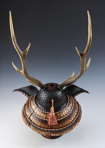 Largest Size Samurai Helmet -Great Shikanosuke Kabuto- with a Mask Very Rare