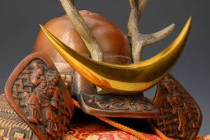 Old Vintage Samurai Helmet -Shikanosuke Kabuto Helmet- Tsushima