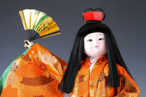 Beautiful Vintage Japanese Ichimatsu Style Doll -The Fan-