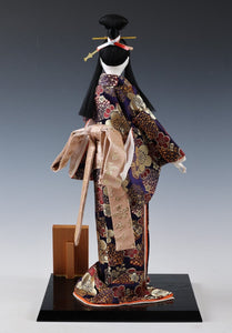 Japanese Kyoto Geisha Doll -Handmade Craft Doll- Traditional Princess