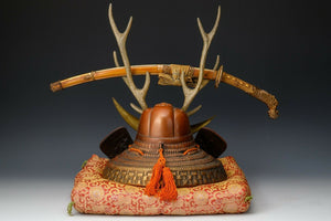 Old Vintage Samurai Helmet -Shikanosuke Kabuto Helmet- Tsushima