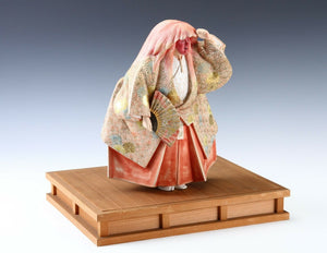 Vintage Japanese Noh Hakata Clay Ceramic Doll -Shojo-