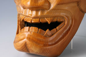 Japanese Vintage Wooden Noh Mask Hannya 般若 -Jealousy Woman-