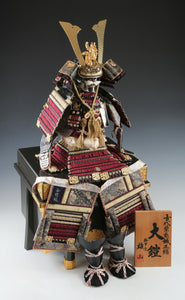 Japanese Beautiful Vintage Samurai Figure Doll -Kamakura Pure Bronze Using Yuzan