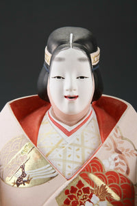 Vintage Japanese Noh Hakata Clay Ceramic Doll -Kumano- 熊野