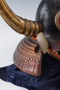 Old Vintage Japanese Samurai Helmet -Kuroda Nagamasa- with a mask Rare 黒田長政