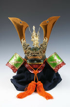 Nice Vintage Japanese Samurai Helmet -Dragon and Hawk Deco Kabuto with a mask-