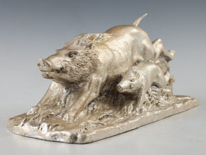 The Running Boar White Bronze -Kitamura Seibo Product- Great!