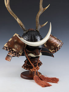 Largest Size Samurai Helmet -Great Shikanosuke Kabuto- with a Mask Very Rare