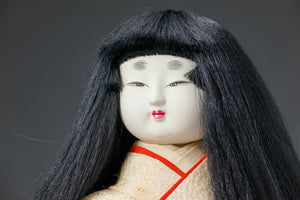 Old Vintage Japanese Traditional Ichimatsu Style Doll -The Traditional Flute-