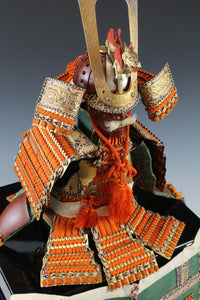 Japanese Beautiful Vintage Samurai Figure Doll -Early Showa Classical Style-