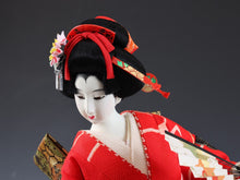 Japanese Beautiful Geisha Doll -Classic Fan- 扇 56cm Large Size