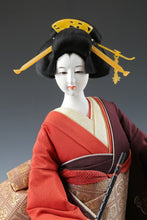 Beautiful Japanese Vintage Geisha Doll -The Happiness Flute- 55cm