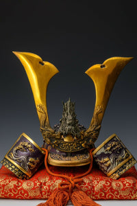 Massive Japanese Samurai Helmet -Genji Dragon Helmet- 源氏兜 Tsushima