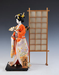 Nice Vintage Classic Style Japanese Traditional Wall Geisha Doll -Oyama Doll-