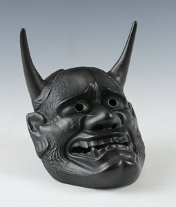 Vintage Iron Noh Mask Hannya 般若 -Jealousy Woman- Tsushima