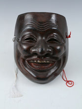 Vintage Plaster Noh Mask Plaque -Ancient Musician's Mask- Old Showa Product