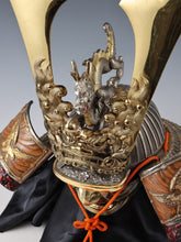 Japanese Samurai Helmet -Dragon and Hawk Deco Kabuto with a mask-