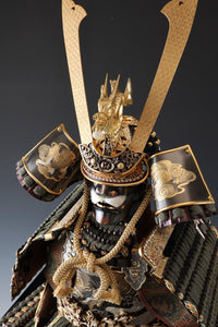 Japanese Beautiful Vintage Samurai Figure Doll -Kamakura Pure Bronze Using