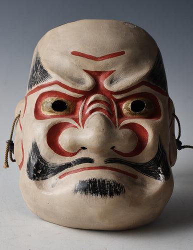 Old Vintage Lacquer NOH MASK -Susanooh- 素戔嗚