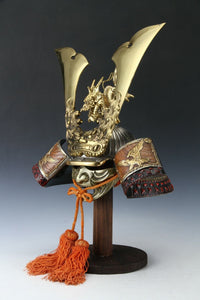 Japanese Fabulous Samurai Helmet -Dragon with a mask- Tsushima