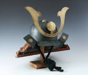 Japanese Wearable Samurai Helmet -Nice Vintage Condition Product-