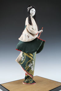 Japanese Old Vintage Geisha Doll -Classic Flute Style-