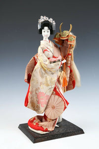 Old Vintage Japanese Beautiful Geisha Doll -Yaegaki Princess- 諏訪法性兜