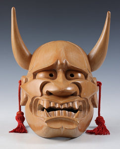 Japanese Vintage Wooden Noh Mask Hannya 般若 -Jealousy Woman-