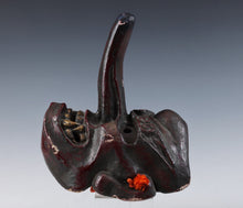 Old Vintage Japanese Paper Clay Noh Mask Plaque -Tengu- Braggart Showa Era