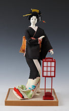 Old Vintage Japanese Geisha Kyoto Doll -Andon Traditional Lantern Deco-