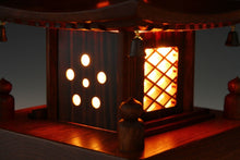 Japanese Vintage Wooden Figure FIVE STORY PAGODA Lamp 五重塔 Tsushima