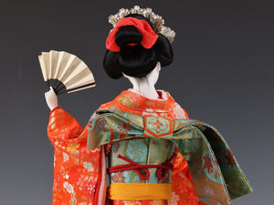 Beautiful Craft Maker Japanese Traditional Fan GEISHA Doll