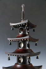 Japanese Vintage Wooden Figure Five Story Pagoda Lamp 五重塔