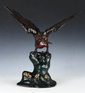 Mr. Ricardo Ochoa / 3 Beautiful Japanese Iron Hawks -Room Guardian Sculpture- Shipping cost including